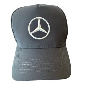Mercedes-Benz Black Baseball Cap Adjustable Recycled Polyester Logo Hat